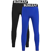 Blueleaf Boys Compression Leggings Youth Athletic Tights Basketball Pants Quick Dry Sports Base Layer for Football Baseball