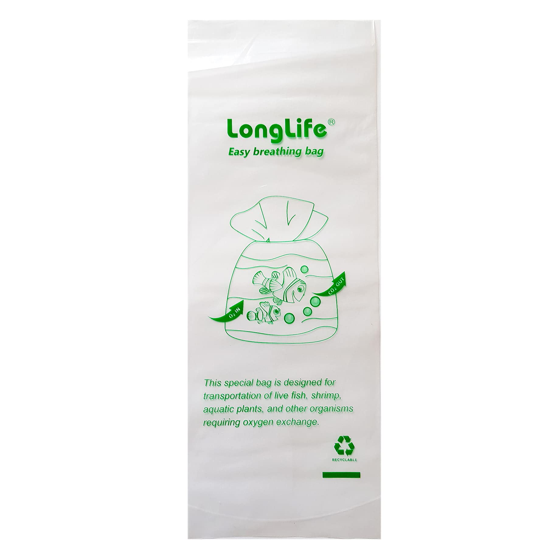 10x Breathing Bags (Curved or Straight Seal) Aquarium Transport Fish Shrimp LongLife Breather UK (10 Bags, 100mm x 280mm, Curved Seal)