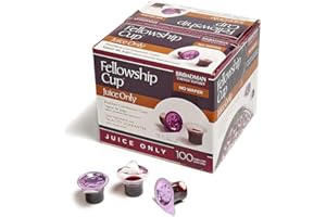 BROADMAN CHURCH SUPPLIES Pre-filled Communion Fellowship Cup, Juice Only, 100 Count