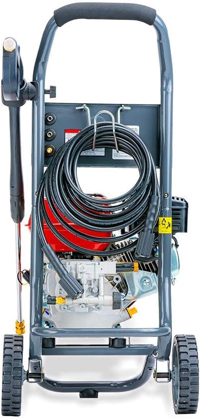 A-iPower APW2700C Gas Powered Pressure Washer 2700 PSI and 2.3 GPM 7HP with 3 Nozzle Attachments, CARB Compliant, Red : Garden & Outdoor