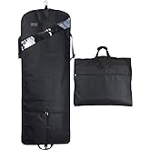 66'' Tri-fold Extra Long Dress Garment Bag, Premium & Breathable Tear-resistant Hanging Suit Cover for Travel and Storage