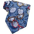 Men's Gray Optometrist Ophthalmologist Eye Chart Novelty Microfiber Tie Necktie