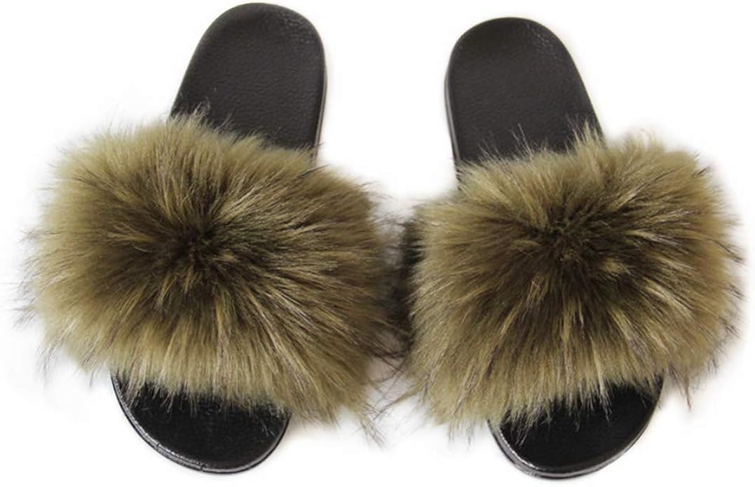 cute fuzzy slides