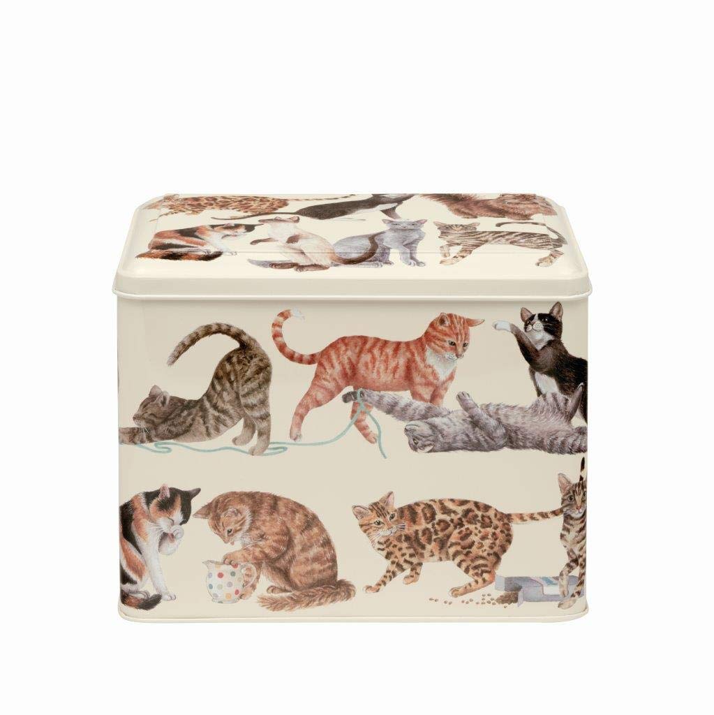 Emma Bridgewater Cats All Over Rectangular Storage Tin CAT3107