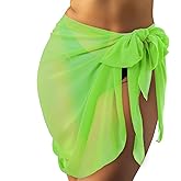 Geyoga Plus Size Swimsuit Coverup for Women Sarong Bathing Suit Chiffon Beach Wrap Swimsuit Skirt Bikini Cover up