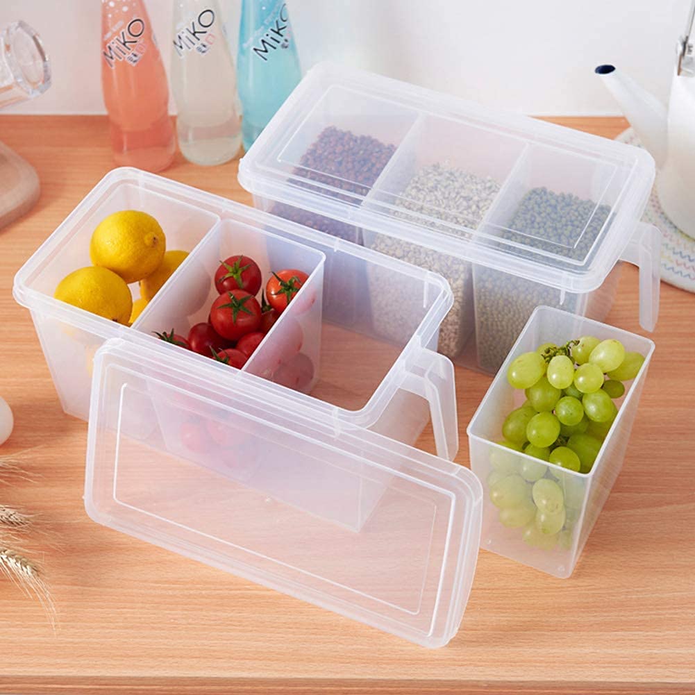 HOMIVA Fridge Storage Pack of 1 Refrigerator Organizer Container Square