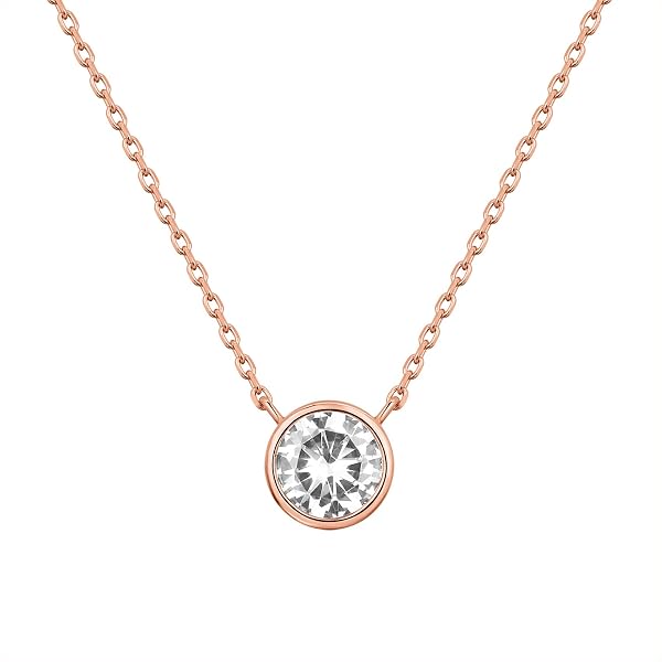 Dazzlingrock Collection 1.00 Carat Circle Diamond Pendant - DGLA Certified, 18K Yellow Gold With Chain