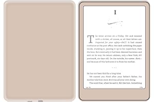 DAUROTA Sticker Skin Decal for Kindle, Full Wrap Protective Vinyl Sticker for Kindle Paperwhite (12th Generation) and Colorsoft Signature (2024 Release)-Beige