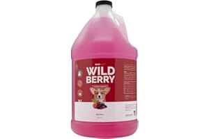 Bark2Basics Wild Berry Dog Shampoo, 1 Gallon | Unique Herbal Blend, Finest Natural Ingredients, Handcrafted, Soap-Free & Cruelty-Free, Protects and Nourishes Skin and Coat