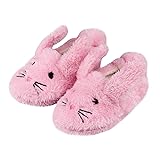 Boys Girls Plush Warm Cute Bunny House Slippers