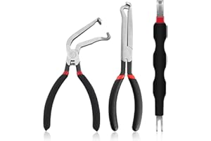 PAASTAI 3PCS Electrical Disconnect Pliers 37960, 37980,Electrical Connector Separator 13120,Carbon Steel Fuel Line Disconnect