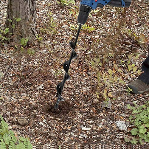 Beyonds Garden Soil Cultivator, Hand Drill Digger Auger - 1.57 inch Wide and 17.7 inch Long - for Planting Seedlings and Bulbs