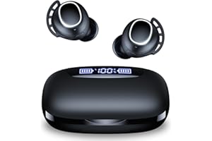 TAGRY Bluetooth Headphones Wireless Earbuds 120H Playtime Ear Buds IPX7 Waterproof Earphones Digital Power Display Headsets with Charging Case and Mic for Sports Fitness Laptop TV Computer Cell Phone Games