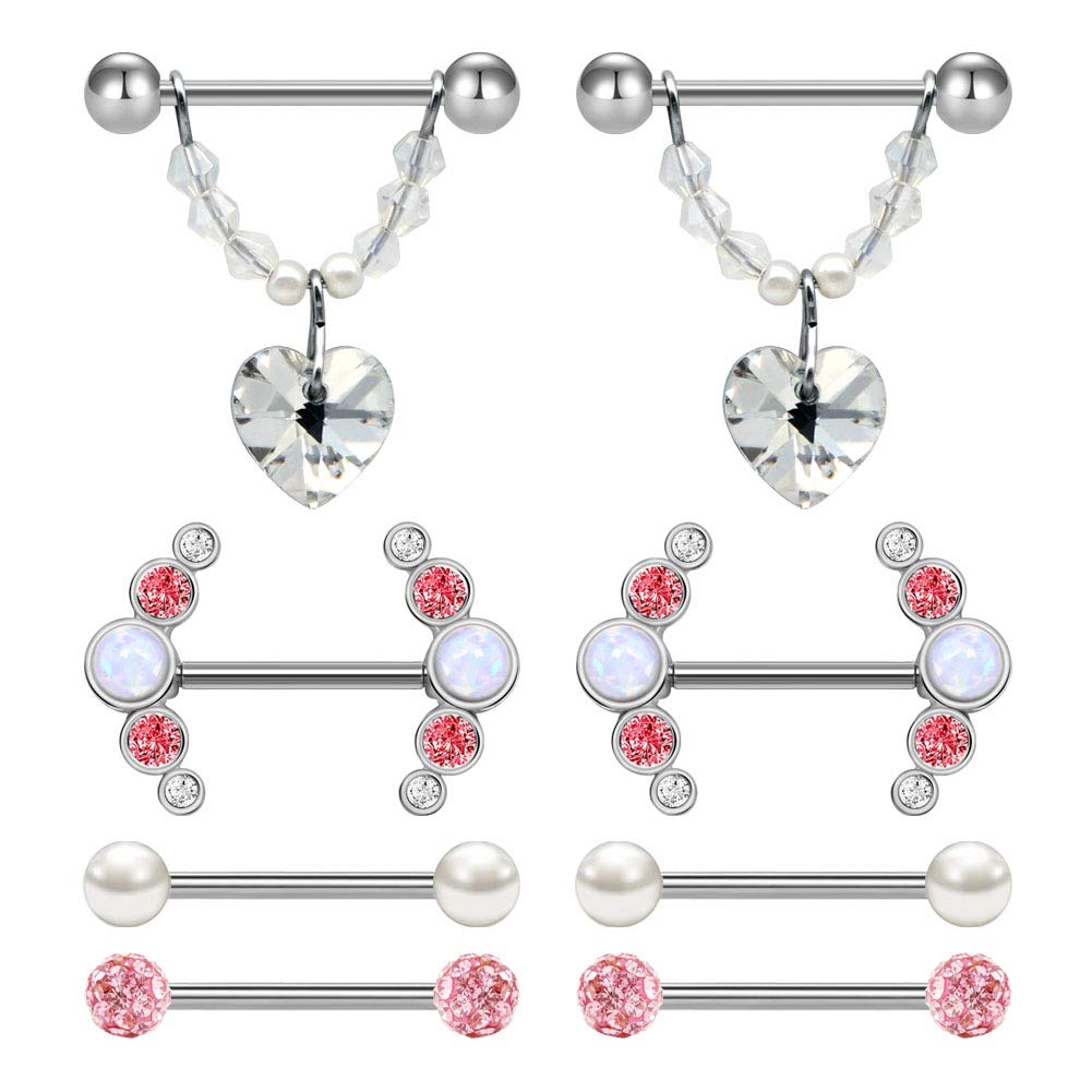 AVYRING Nipple Rings Nipplerings Piercing Women Jewelry Surgical Steel