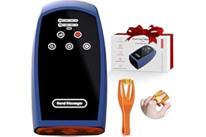 IFGOOOO Hand Massager with Compression & Heating - Gifts for Women Mom Girlfriend,Birthday Gifts for Women Men(Blue)