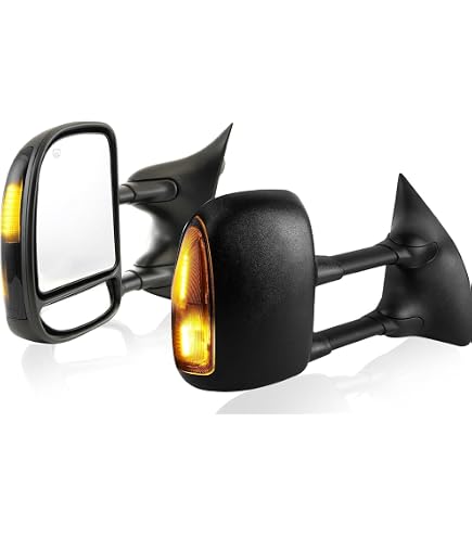 AUTOSAVER88 Power Heated Towing Mirrors For Ford F250-F550 Super Duty & Excursion - LED Turn Signal, Telescoping