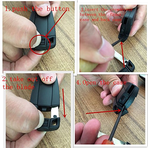 New Replacement Keyless Entry Smart Remote Control Key Fob Case For BMW 3 5 Series BMW X5 BMW X6 BMW Z4 Key Fob Cover - Thumbnail 7