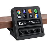 Desk Mount Fits Elgato Stream Deck Plus for Monitor Riser Setup | Stream Deck Plus Stand, Monitor Riser Compatible, Desk Mounting Solution