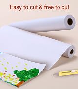 LANYOTA Drawing Paper Roll 44cm x 15m White Recycled Art Paper view 3