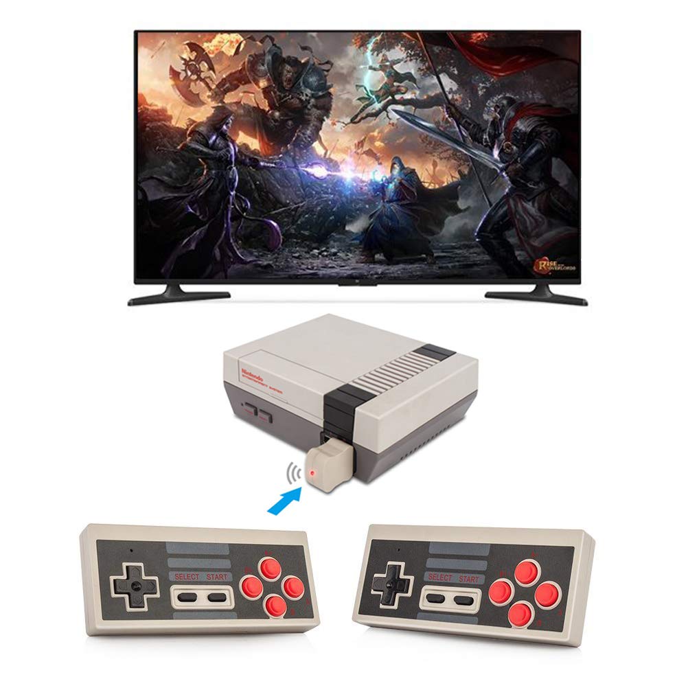 Wireless Controller Joystick for Nintendo NES Classic Mini Edition Gaming System Console with 2.4G Wireless Receiver, Portable Gamepad with Strengthenedd Button