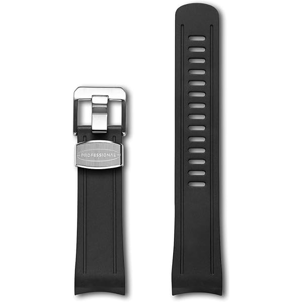 Crafter Blue CB02 20mm Watch Strap Curved End Rubber Band
