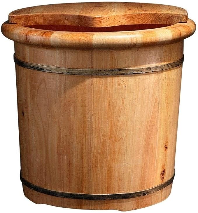 CHY Wood Foot Tub for Soaking Feet, Foot Soaking Tub Household Footbath Bucket and Soaker Bowl