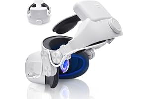 Lampelc Head Strap with 8000mah Battery for Oculus/Meta Quest 2, Adjustable Elite Strap Replacement Accessories, Comfort VR Headset Strap for Enhanced Playtime