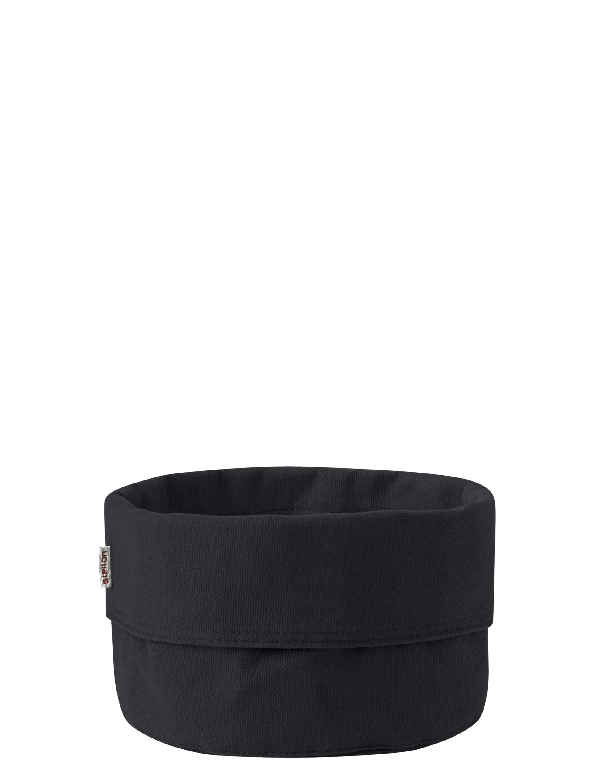 Stelton Bread Bag Black - Stylish & Versatile for Kitchen, Bathroom, Nursery - Washable Fabric Storage Solution for Bread & Small Items, Space-Saving Design