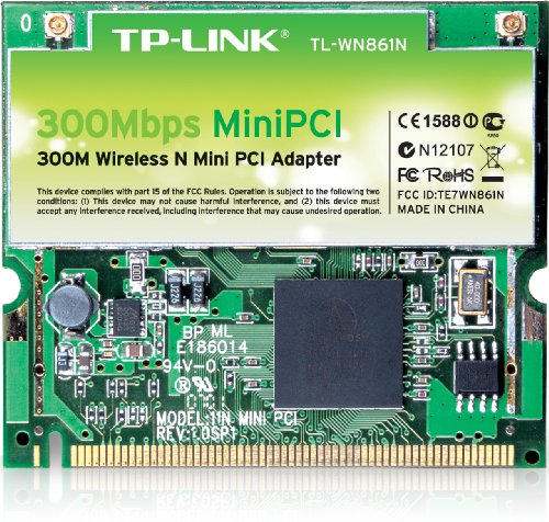 TP-LINK TL-WN861N Wireless N300 Mini PCI Adapter,300Mbps, IEEE 802.1b/g/n, WEP, WPA/WPA2