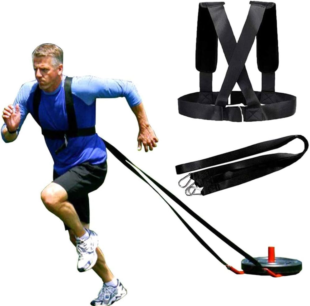 YAV639GEYO Sled Harness Resistance Band-Agility Strength Weight Endurance Speed Training Resistance Fitness-Adult 1.5 tons Load-Bearing Ring : Sports & Outdoors
