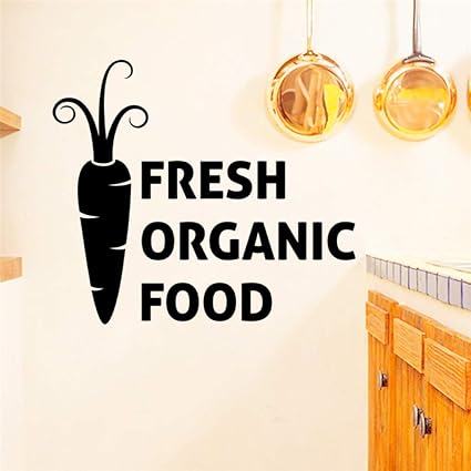 TAOZIAA Creativo Letras De Alimentos Orgánicos Frescos Calcomanías De