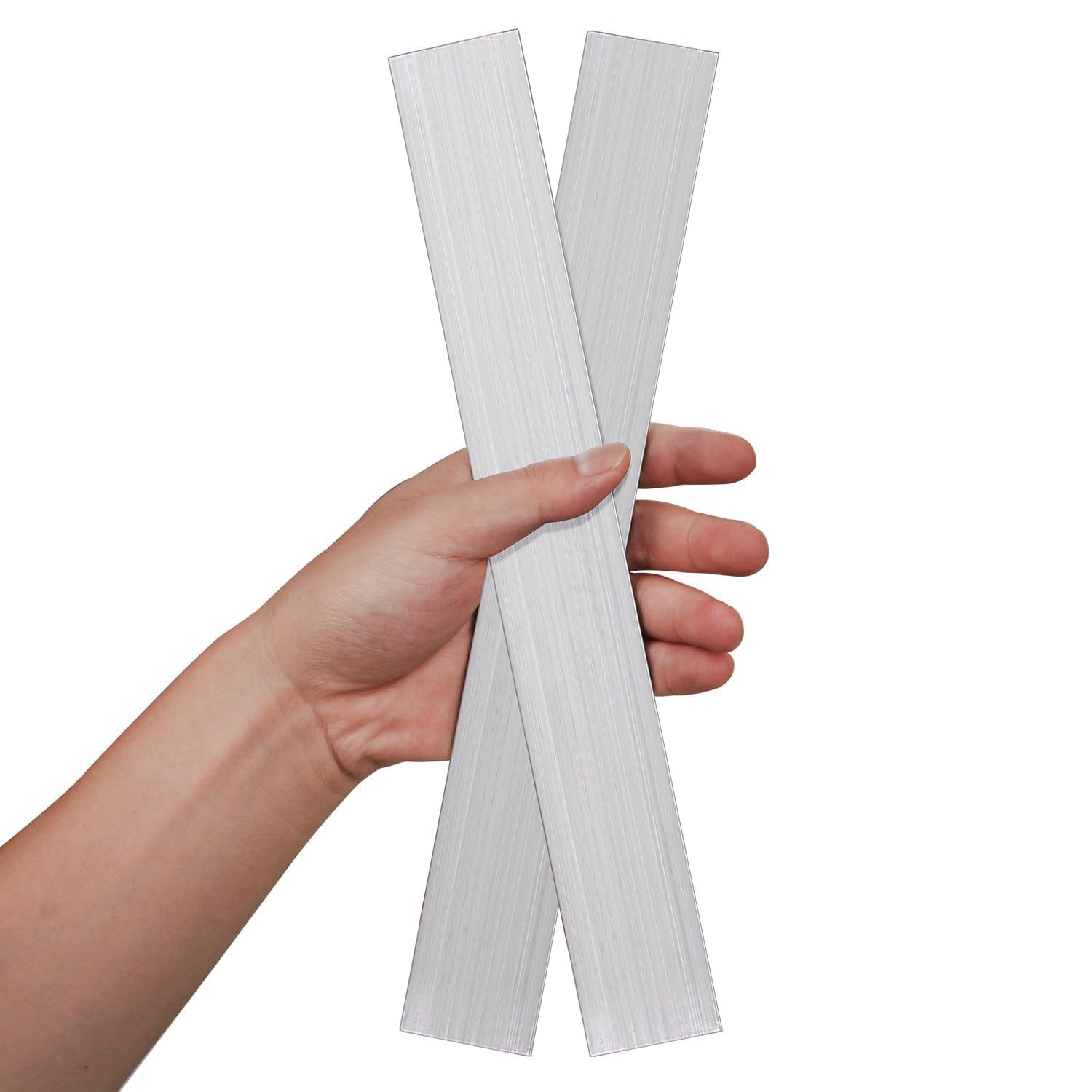 2 Pieces Square Aluminum Bar, 3 mm Thickness X 40 mm Width X 305 mm Length Square 6061 Aluminum Flat Plate for Industry Building