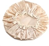 Beaupretty 3pc Shower Caps Large Elastic Polyester Bathing Spa Hair Protect view 6