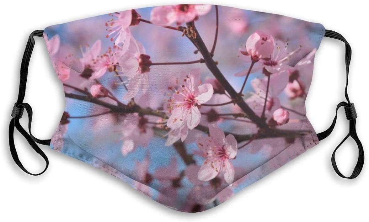Spring Season Flowers Mouth Mask with Filter Safety Mask Reusable Outdoor Masks