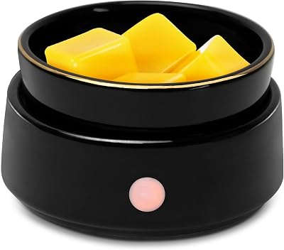 Bobolyn 4-in-1 Electric Wax Melt Warmer - Ceramic Candle Melter - Black