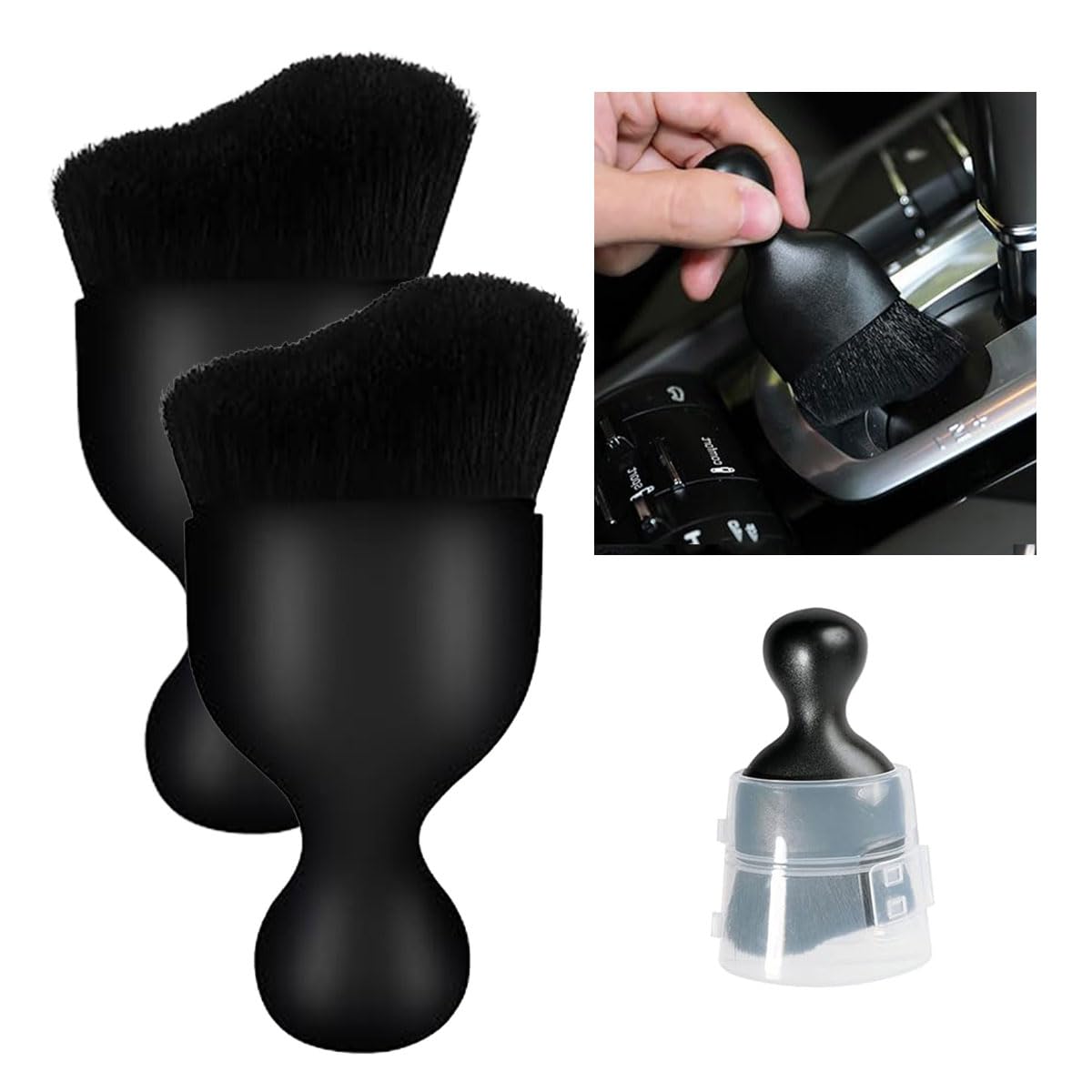 Detailingové štětce Carbon Collective Firm Bristle Detailing Brush Set
