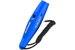 WANJOTEC Electronic Whistle,Handheld Electronic Whistles, 3 Tone High Volume Whistle Emergency, Adjustable Volume Whistle with Lanyard for Teacher Coach Referee,Volleyball Soccer Outoor Sports