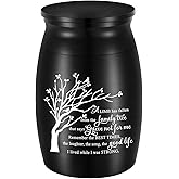 3 Inch Small Aluminum Mini Urn for Ashes - Tree of Life Design - Keepsake for Human Ashes Memorial Holder