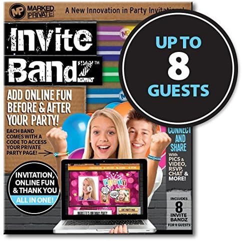 MP Invite Bandz Party Invitation Wristbands [Large Pack] by Invite Bandz