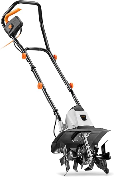 VonHaus Electric Tiller Corded 1050W 320mm 22cm Depth 4 Blades 10m Cable