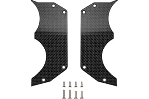 MOSHNOLY 1.5MM Carbon Fiber Air Dam Diffuser for Arrma 6S 1/7 Infraction/Limitless/Felony,Wheel Covers Lightweight Left and Right Carbon Fiber Wheel Cover for 6S 1/7 Infraction/Limitless V1/V2/Felony Style 3-F