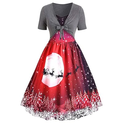 white christmas dresses Eve Christmas Light Short Sleeve Dress, Wall-E Costume – EasyCosplayCostumes main image 1