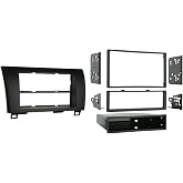 Metra 99-8220 Single/Double DIN Installation Kit for 2007-2009 Toyota Tundra/Sequoia, Standard Black