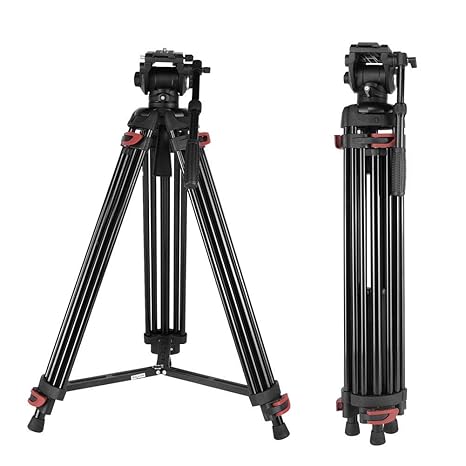 AYNEFY Trípode de Cámara Portatil de Aluminio, Fotografía ...