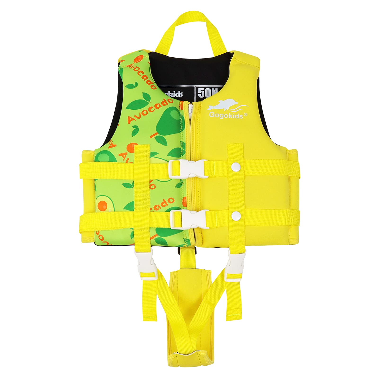Photo 1 of Boglia Kids Swim Vest for Training Toddler Swim Vest with Adjustable Safety Strap Kids Swim Trainer Vest for 4-6 Years Orange M