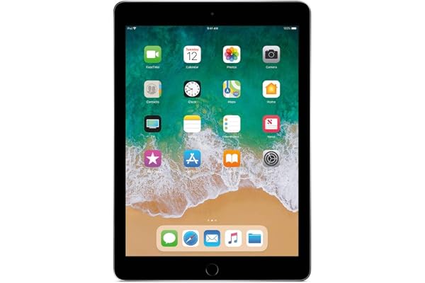 Apple iPad (6th Generation, 9.7-inch, 2018), 128GB, Wi-Fi, Space Gray (Renewed)