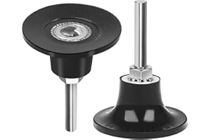 Fibvaxm 2 Pack 2 inch Die Grinder Sanding Disc and 1/4 Shank, Grinder Holder for Roloc, Quick Change Disc Holder Accessories Polishing Scrub, and Surface Conditioning Tool