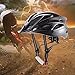 CCTRO Adult Cycling Bike Helmet, Eco-Friendly Adjustable Trinity Men Women Mountain Bicycle Road Bike Helmet Safety Protection (A Black)
