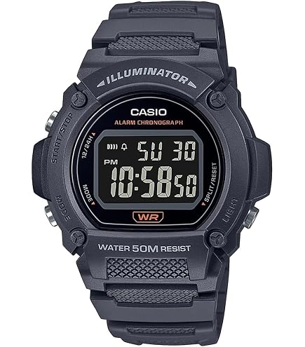 Amazon.com: Casio W735H Series | Men's Digital Watch | Black/Red