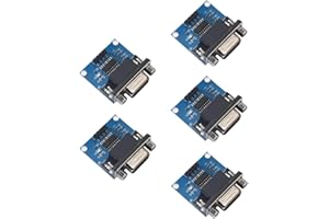 MAX3232 RS232 to TTL Serial Port Converter Module DB9 Connector MAX232 for Arduino 5pcs
